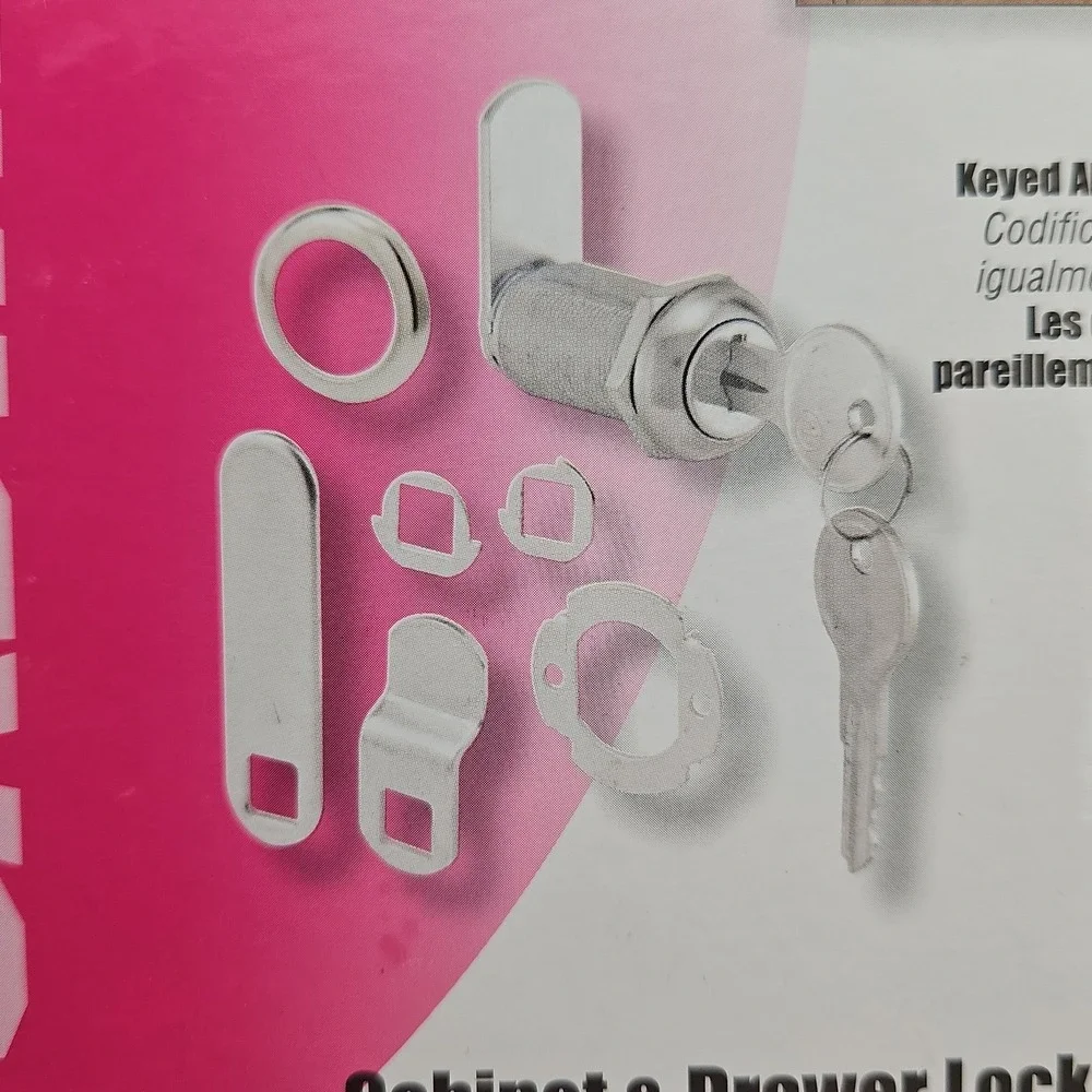 Defender Security Drawer Cabinet Lock Keyed Alike Cabinet and Drawer Lock Set